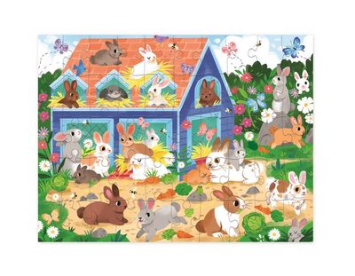 Crocodile Creek kinder puzzel Hazenwoning 50 stukjes 5+