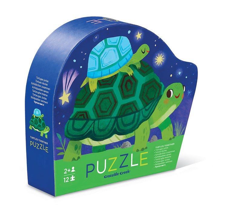 Crocodile Creek puzzel Turtles Together mini – 12 stukjes

