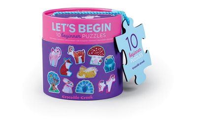 Crocodile Creek puzzel Schattige Dieren Let's Begin – 10 x 2 stukjes


