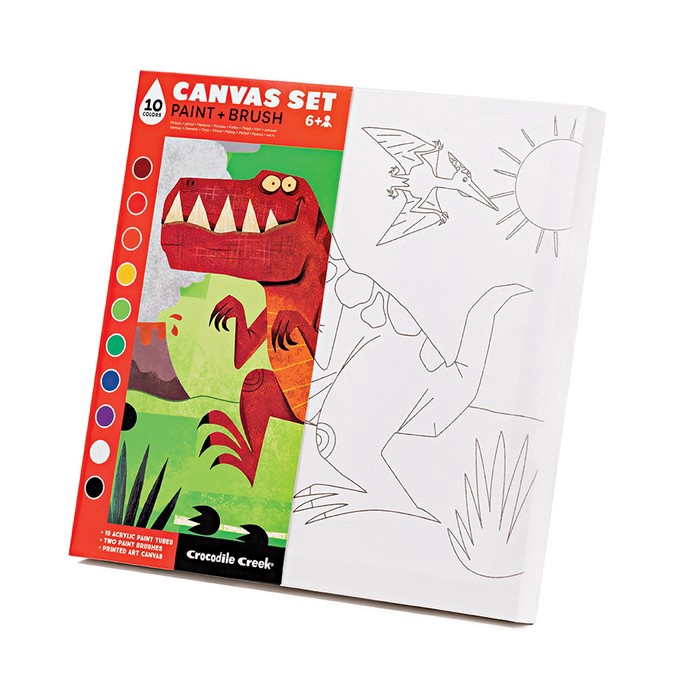 Crocodile Creek knutselset verfset dinosaurus canvas 6+