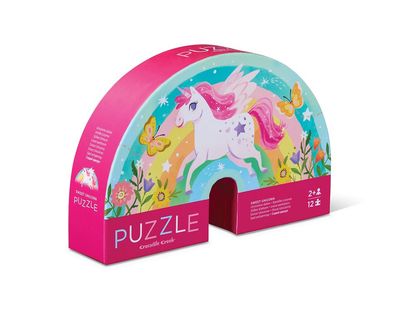 Crocodile Creek puzzel Sweet Unicorn mini – 12 stukjes

