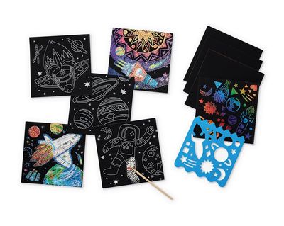 Crocodile Creek Sparkle Scratch Art Space Explorer knutselset