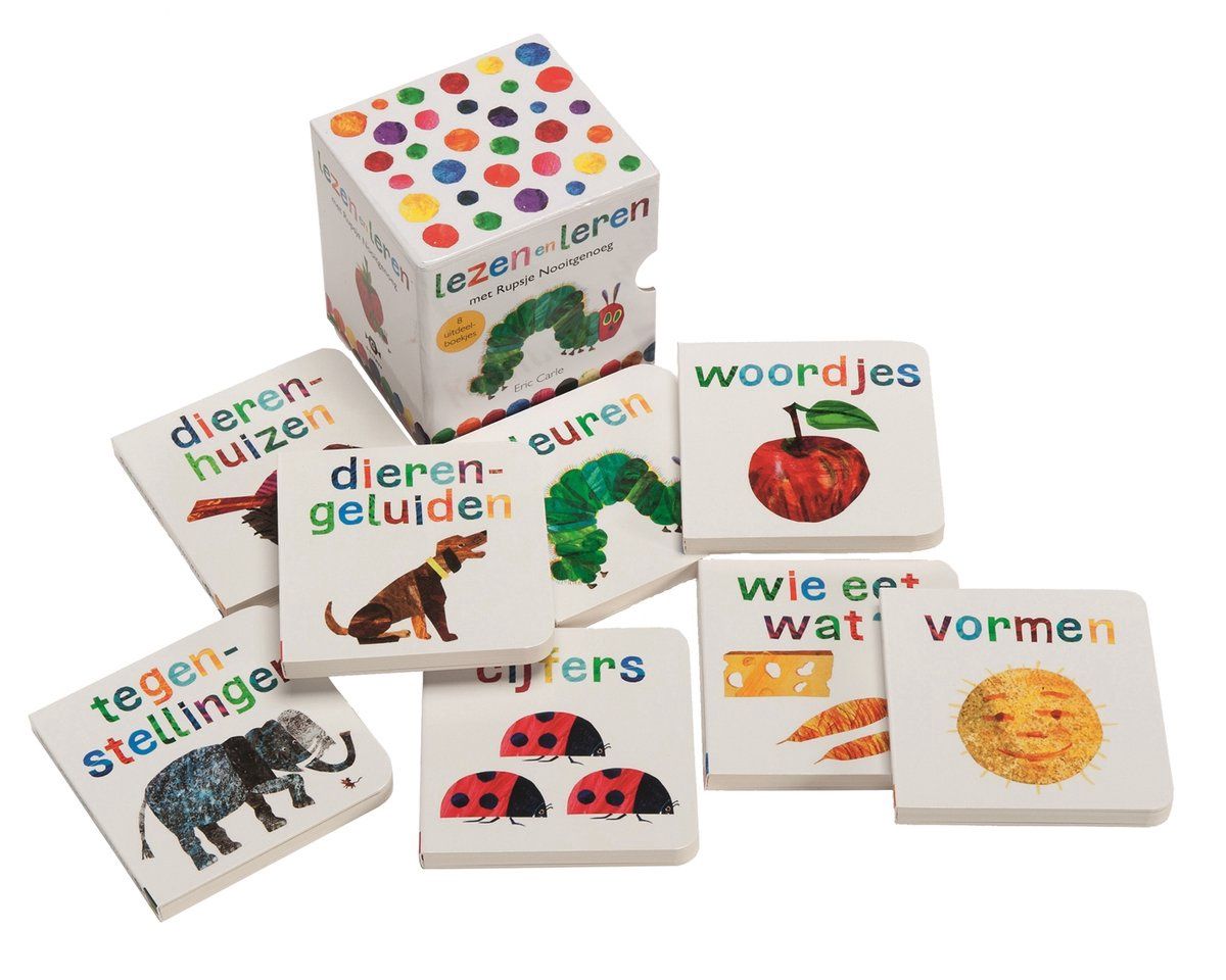 Lezen en leren met Rupsje Nooitgenoeg

