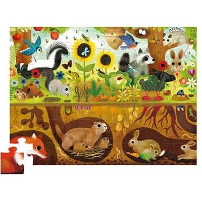 Crocodile Creek kinder vloerpuzzel Backyard 48 stukjes 4+
