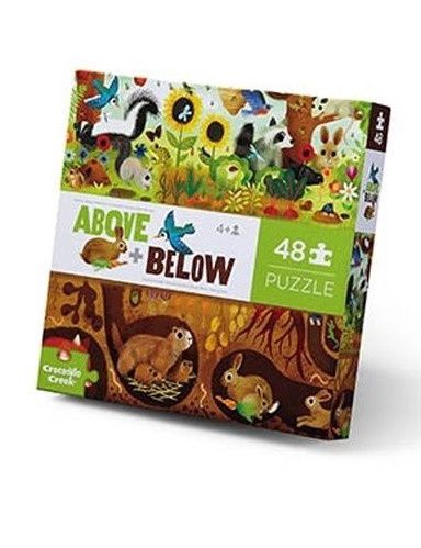 Crocodile Creek kinder vloerpuzzel Backyard 48 stukjes 4+