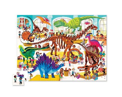 Crocodile Creek kinder puzzel Dag in het Museum dinosaurus 48 stukjes 4+