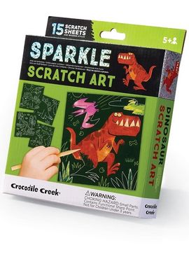 Crocodile Creek Sparkle Scratch Art Dino knutselset
