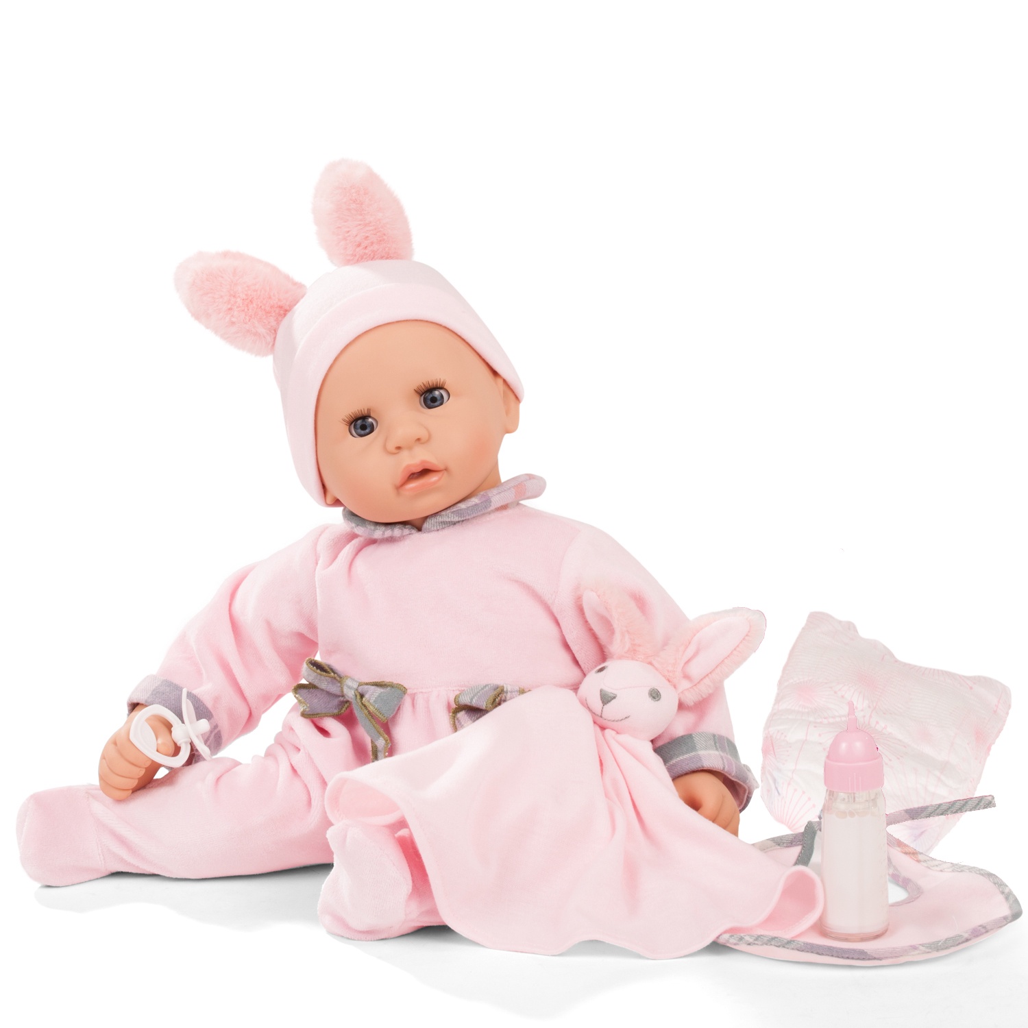 Götz babypop Cookie Pastellino 48 cm met slaapogen en accessoires 3+