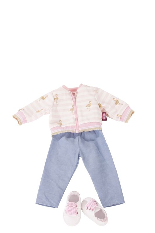 Götz poppenkleding – combi Golden Flamingo – Boutique
