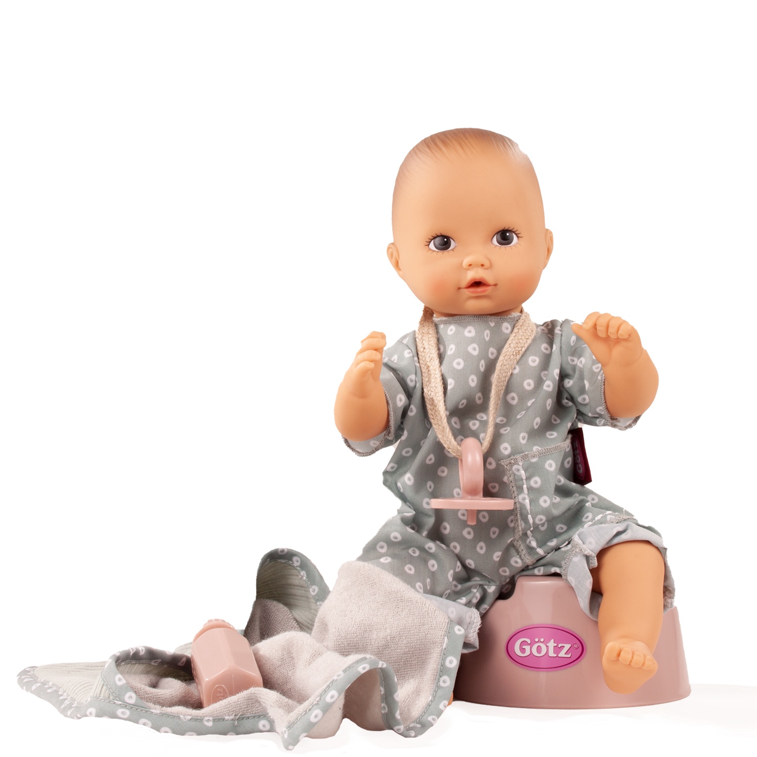 Götz babypop badpop Aquini Avocado 33 cm met accessoires 18 maanden+