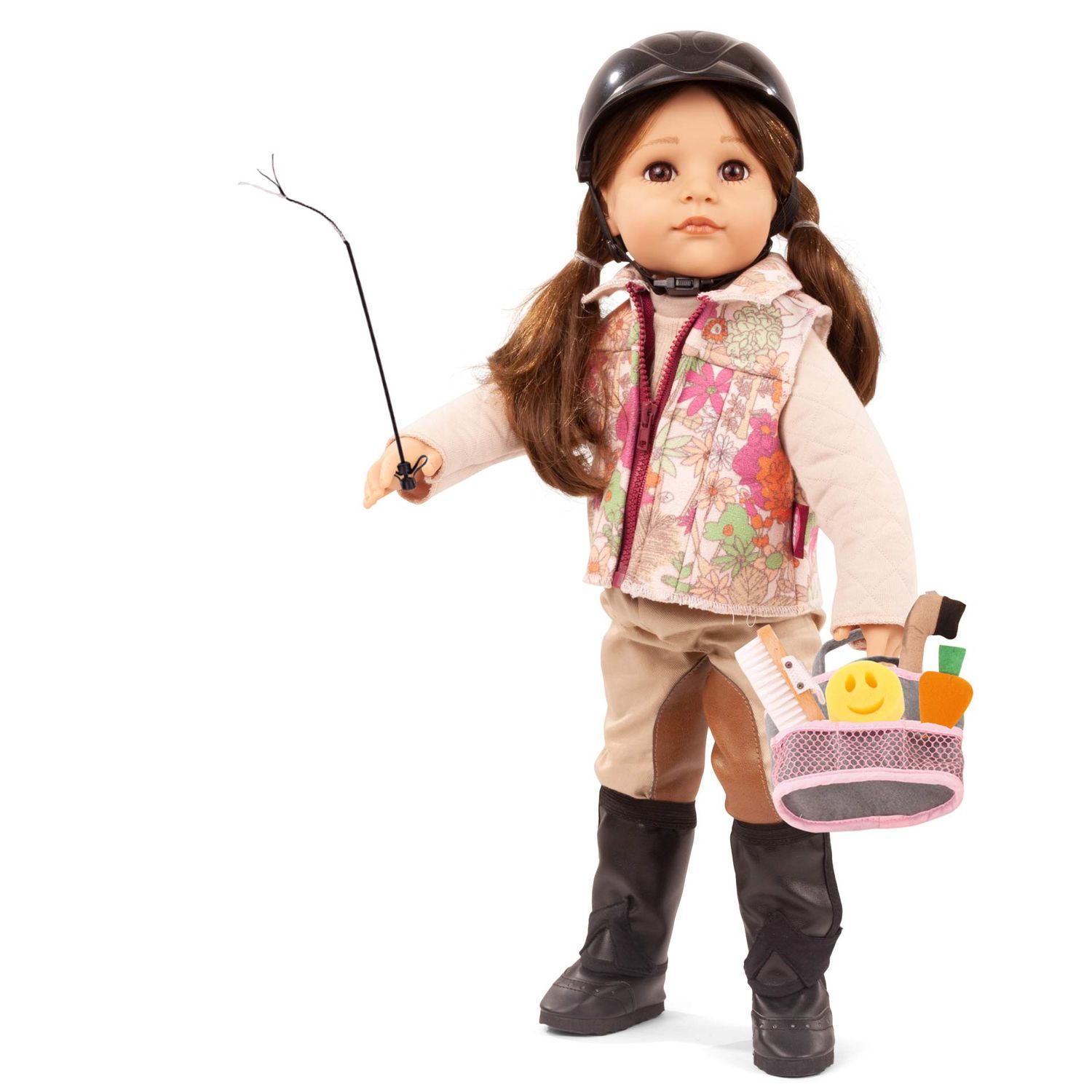 Götz babypop Hannah – rijdt paard – 50 cm met paardenoutfit
