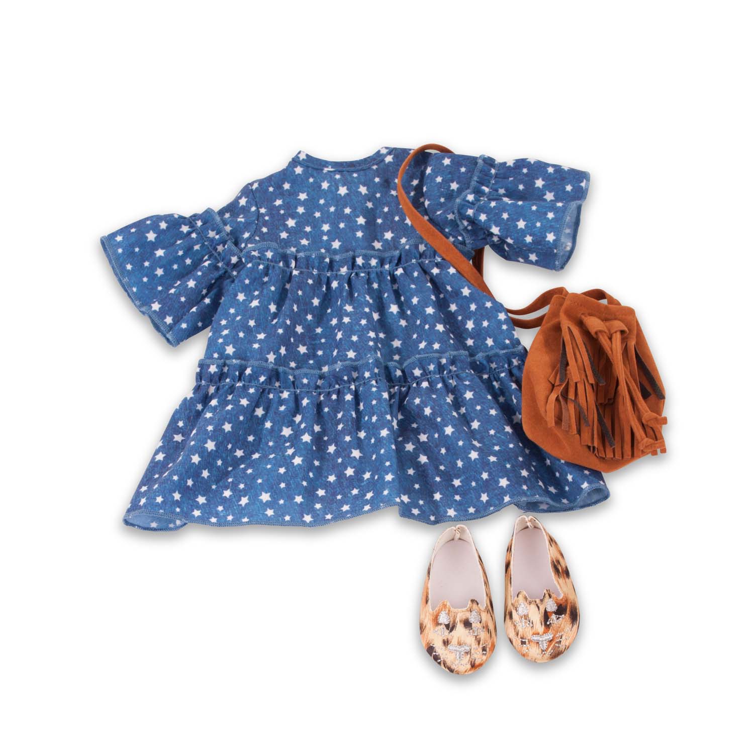 Götz babypop kleding set Sternenstaub glitter 42-46 cm 3+