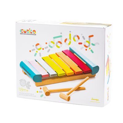 Cubika houten xylofoon houten speelgoed