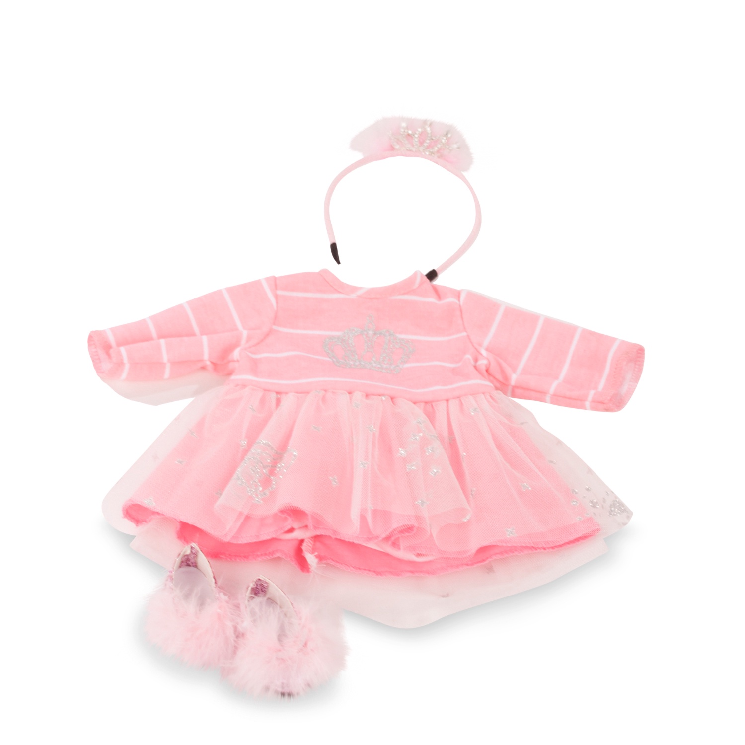 Götz babypop kleding set Little Princess jurk met haaraccessoire 42-46 cm 3+