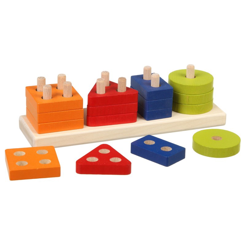 Cubika houten vormen sorteerder houten speelgoed