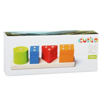 Cubika houten vormen sorteerder houten speelgoed
