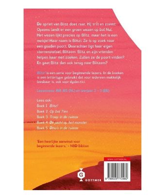 Blitz! 6 - De gouden poort-  Rian Visser- Leesboek AVI E4