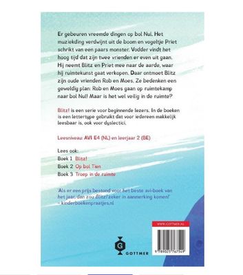 Blitz! 4 - De jacht op het monster-  Rian Visser- Leesboek AVI E4