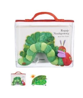 Rupsje Nooitgenoeg met knuffel
