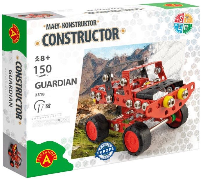 Alexander Toys Constructor Guardian 150-delige bouwset in de verpakking – STEM speelgoed

