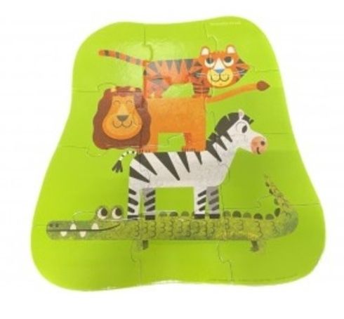 Crocodile Creek kinder puzzel Jungle Vrienden 12 stukjes 2+
