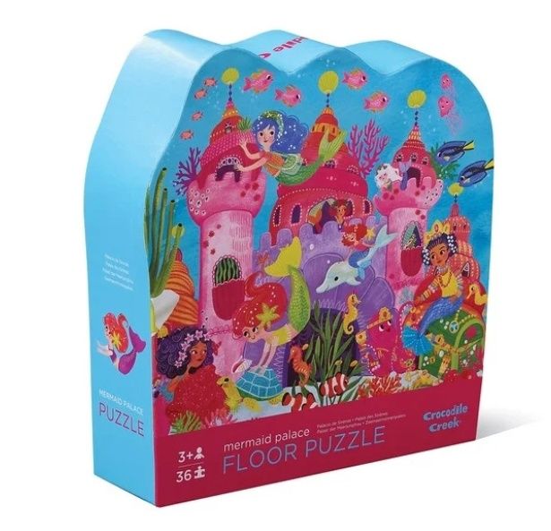 Crocodile Creek kinder vloerpuzzel zeemeermin 36 stukjes 3+