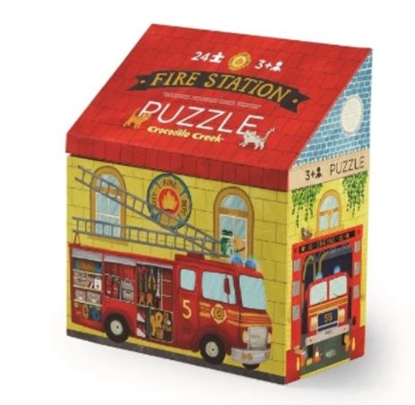 Crocodile Creek kinder puzzel brandweer 24 stukjes 3+