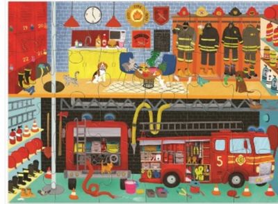 Crocodile Creek kinder puzzel brandweer 24 stukjes 3+