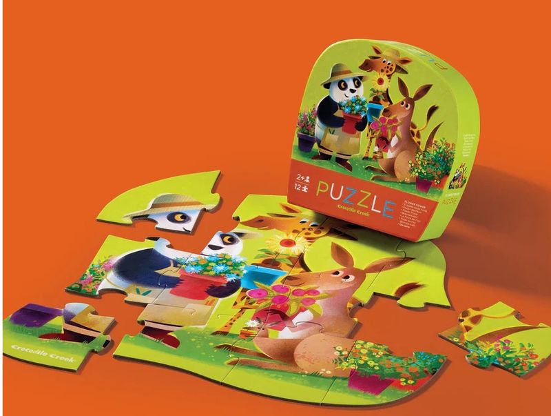 Crocodile Creek kinder puzzel Flower Power 12 stukjes 2+