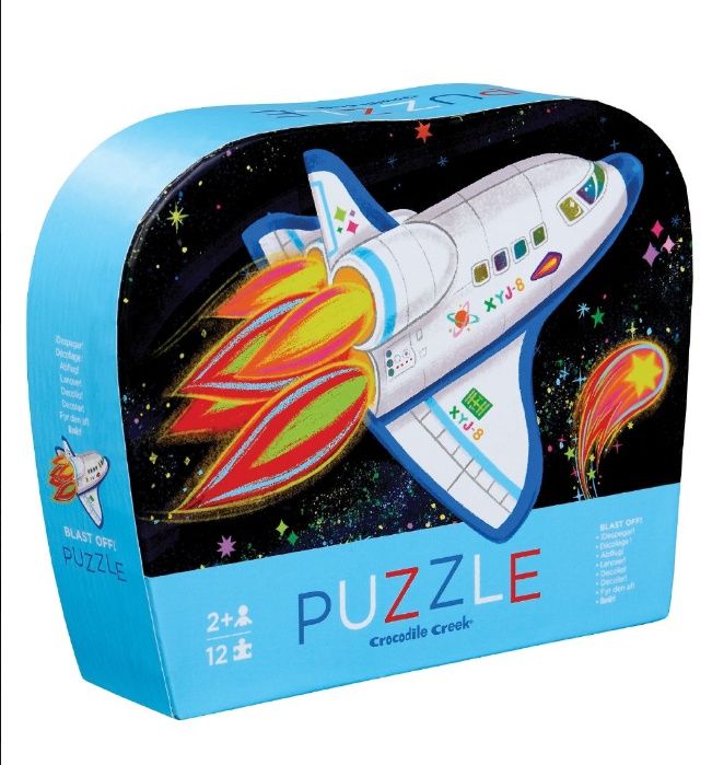 Crocodile Creek kinderpuzzel Ruimte – 12 stukjes

