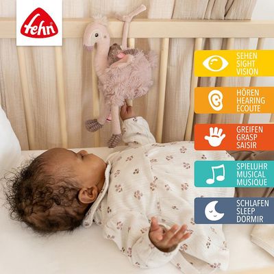 Fehn Muziekknuffel Flamingo Mini Lazy Crazy Pink 0+ 24 cm