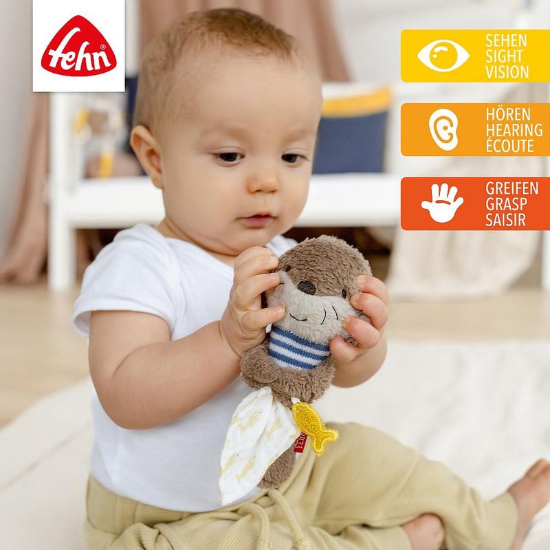 Fehn Grijpknuffel Otter Theo 0+ 16 cm