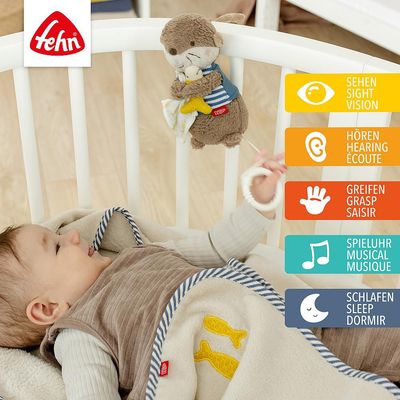 Fehn Muziekknuffel Otter Theo Mini 0+ 20 cm