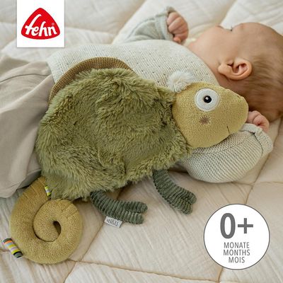 Fehn Knuffeldoekje Kameleon Lazy Crazy Pink 0+ 33 cm