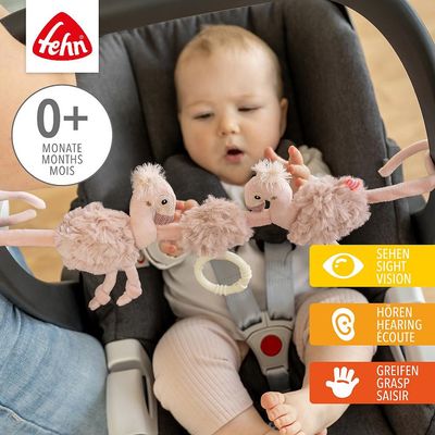 Fehn Kinderwagenspanner Flamingo Lazy Crazy Pink 0+ 37 cm