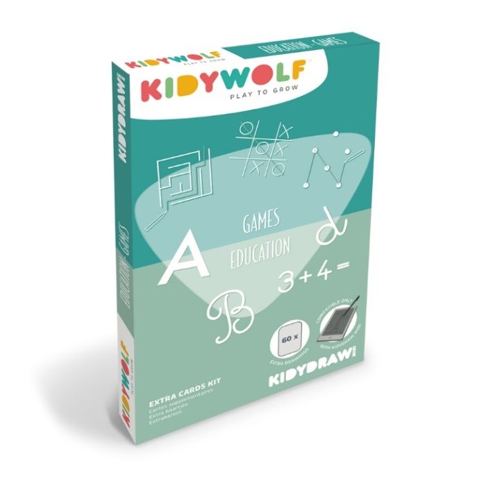 Kidywolf Kidydraw Mini Refill Games &amp; Education (30 kaarten)