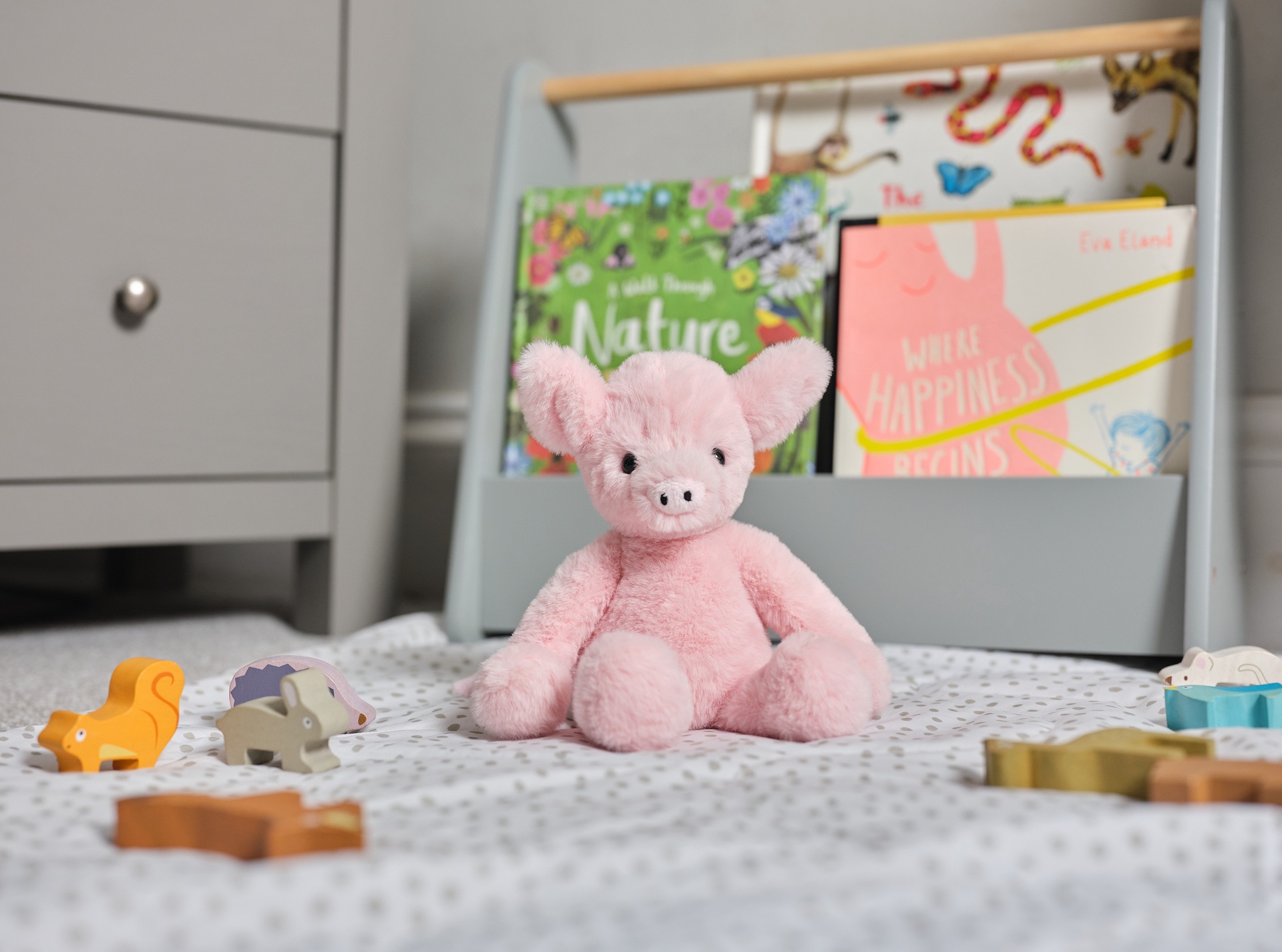Charlie Bears knuffel Truffles Piglet - roze (24 cm)