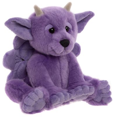 Charlie Bears knuffel Portcullis Gargoyle – paars (20 cm)