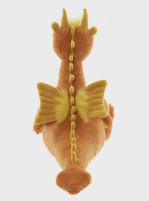 Charlie Bears knuffel Diamonds Dragon – oranje/geel (25 cm)