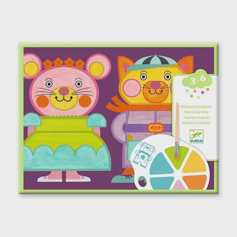 De verpakking van de Djeco Dieren Schilderen knutselen.