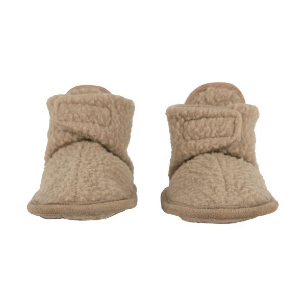 Lodger Teddy Fleece Babyslofjes Beige 6–12 mnd newborn