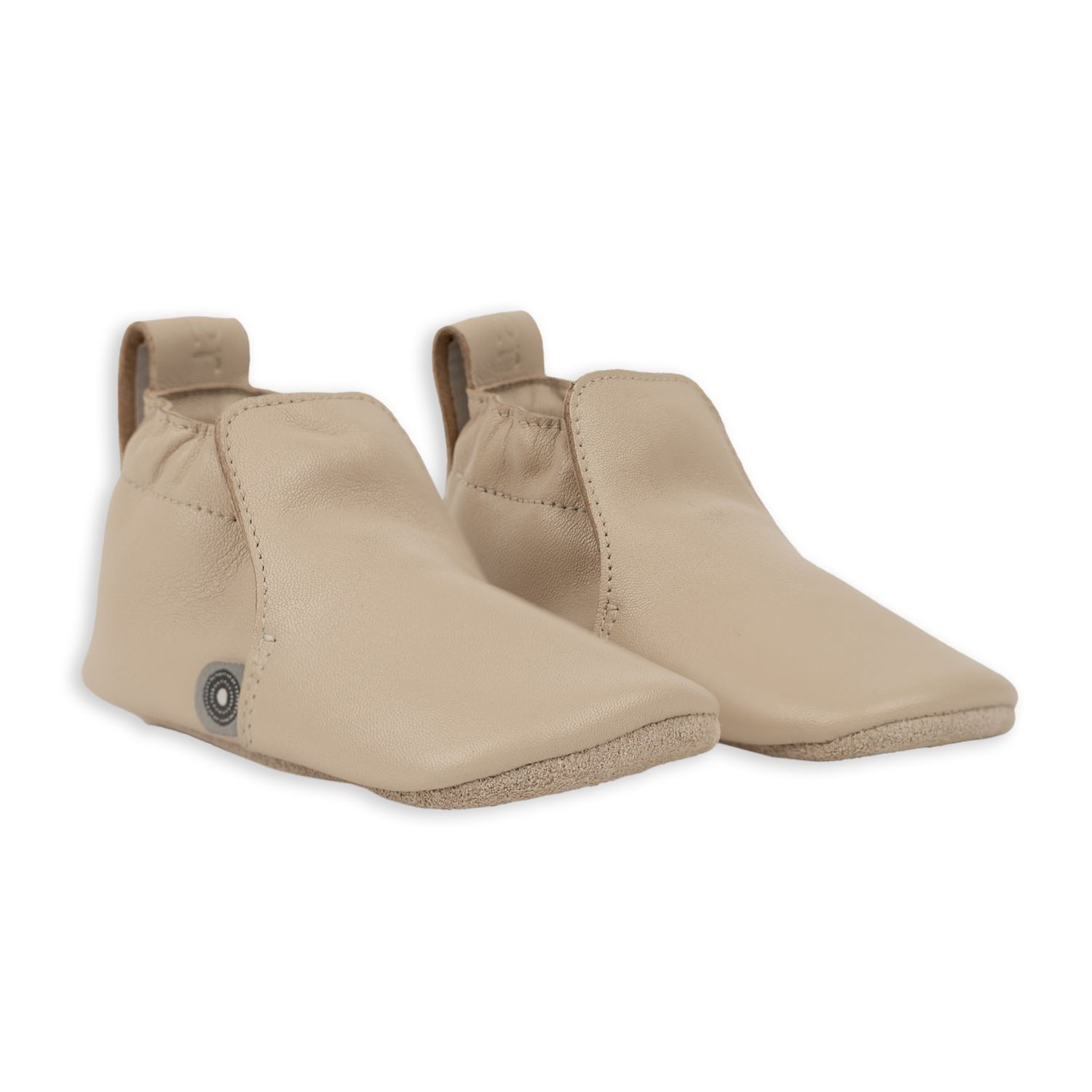 Lodger Leren Babyslofjes Beige newborn

