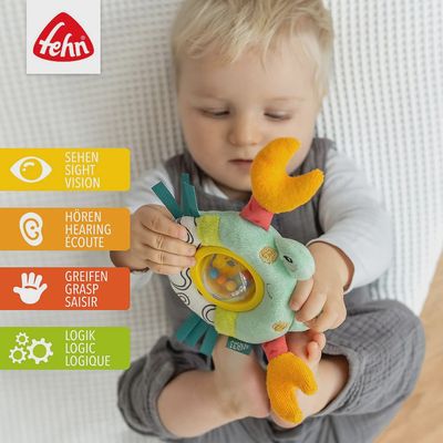 Fehn Draairammelaar Krab baby speelgoed