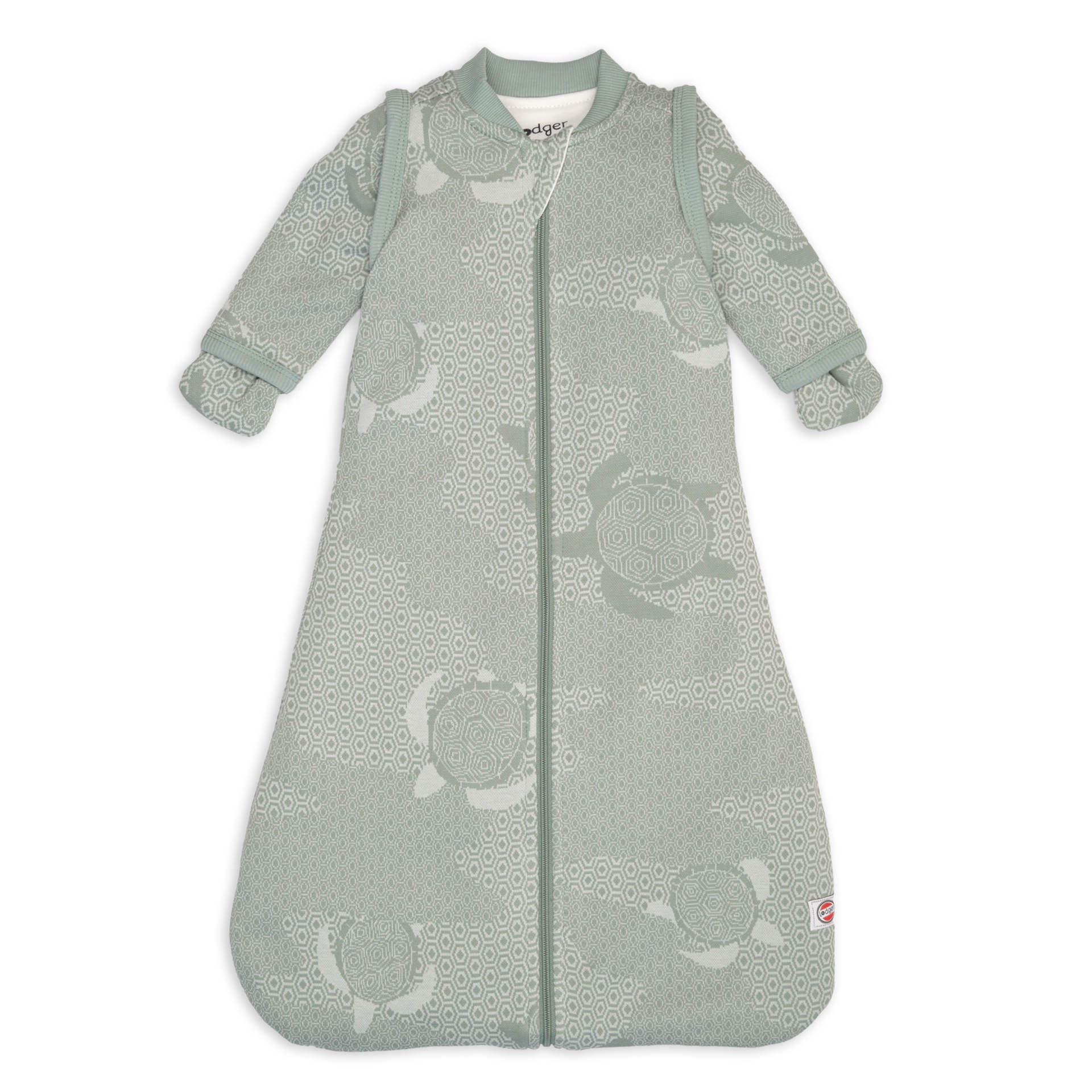 Lodger Newborn Slaapzak Hopper Sleeves Matcha Turtle Silk 50/62 newborn