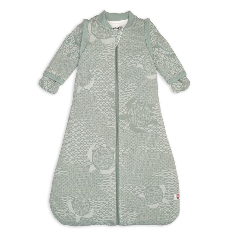 Lodger Newborn Slaapzak Hopper Sleeves Matcha Turtle Silk 50/62 newborn