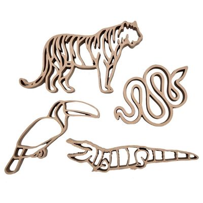 Grennn Jungle Dieren Uitstekers sensorisch speelgoed