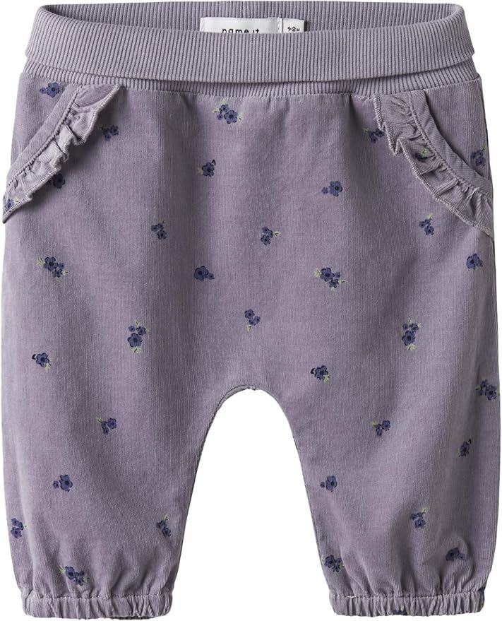 Name it baby - broekje Lavender Gray FLOWER AOP