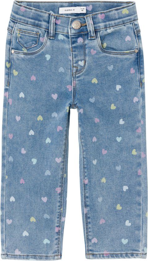 Name it mini - jeans Medium Blue Denim HEARTS
