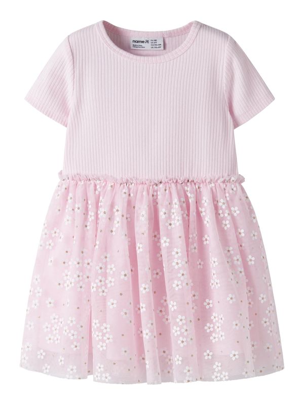 Name it Mini FLORAL SS DRESS Purple