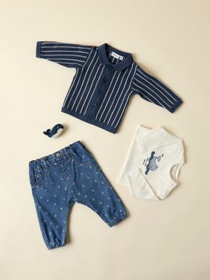 Name it Baby BEN BOW TAP R AOP JEANS 1103-YB F Blue